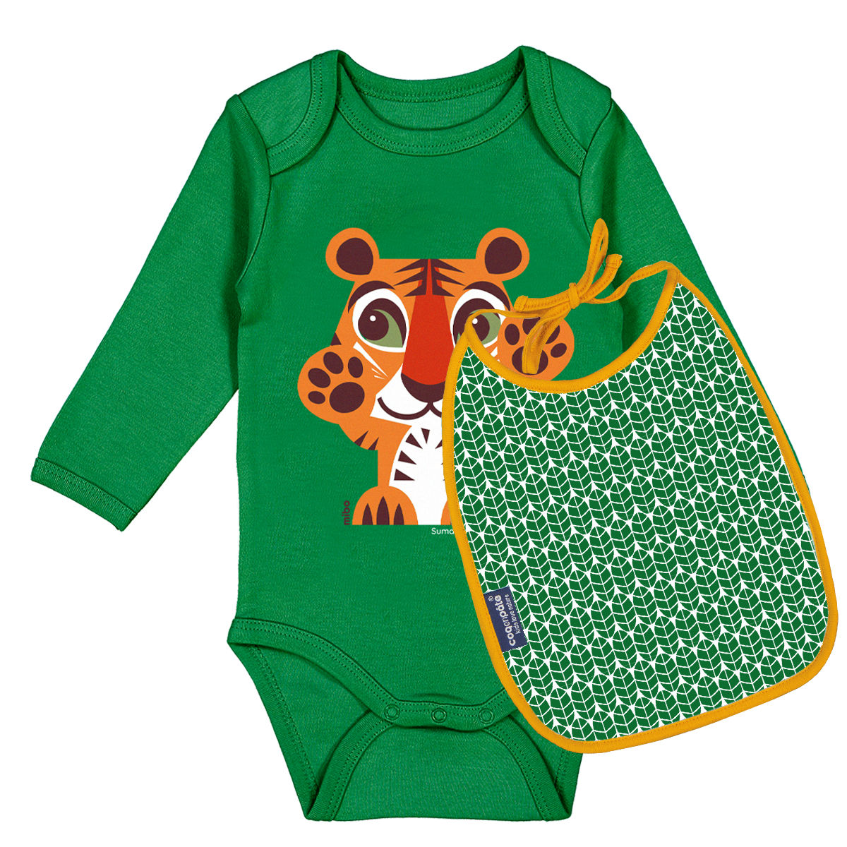 Set regalo neonato Tigre in cotone biologico – Coq en Pâte