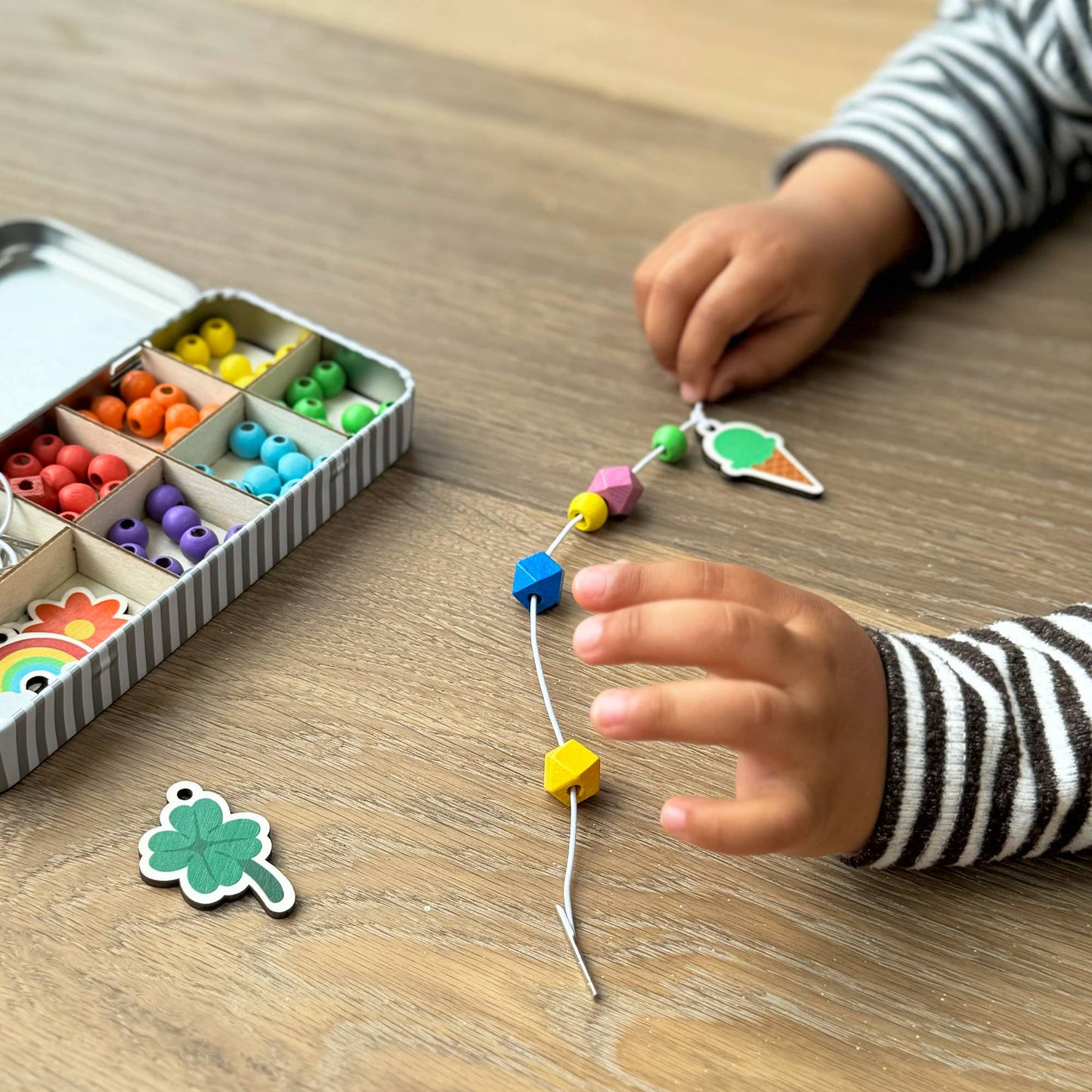 Kit creativo portachiavi in legno LUCKY DIP – Cotton Twist