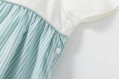 Vestito verde chiaro con fiocco I NEWNESS