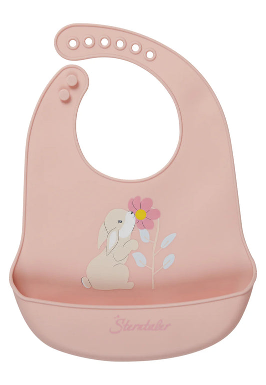 Bavaglino in silicone coniglietto rosa | STERNTALER