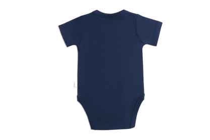 Body a maniche corte blu indigo | LEELA COTTON