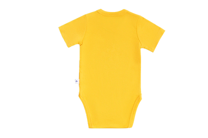 Body a maniche corte giallo | LEELA COTTON