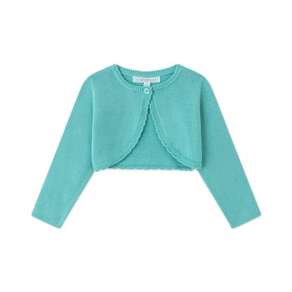 Bolero in maglia turchese | NEWNESS