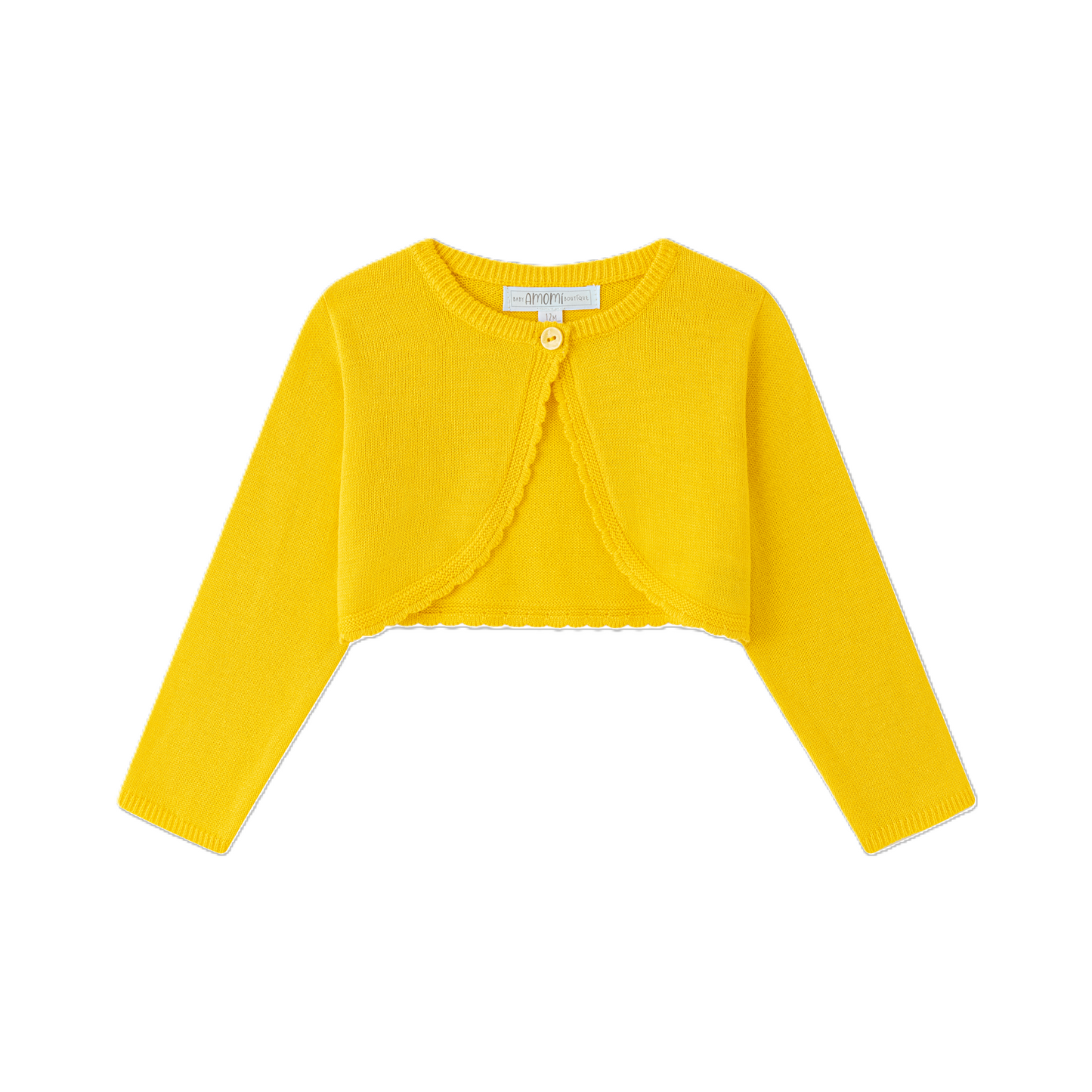Bolero in maglia giallo | NEWNESS