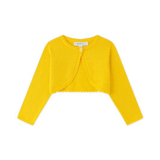 Bolero in maglia giallo | NEWNESS