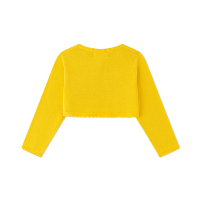 Bolero in maglia giallo | NEWNESS