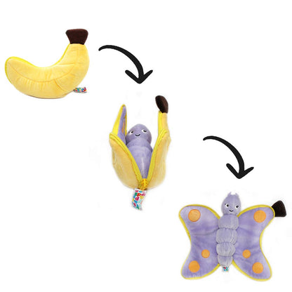 Peluche trasformabile Farfalla/Banana– Les Déglingos