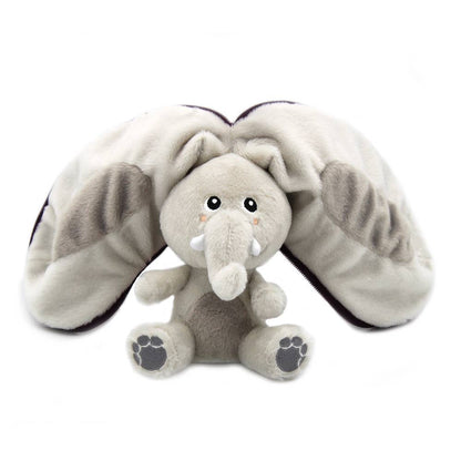 Peluche trasformabile Elefante/Melanzan – Les Déglingos