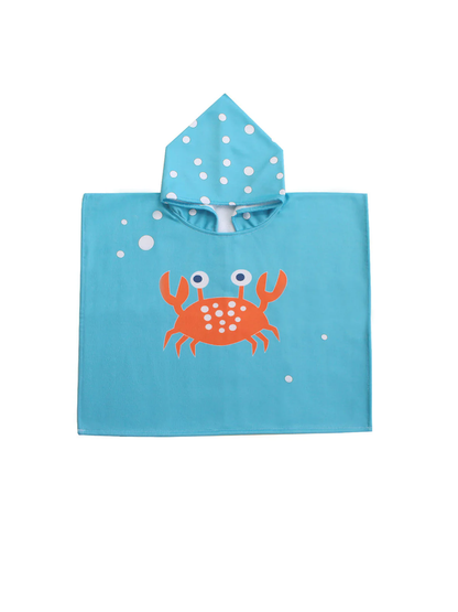 Poncho mare con cappuccio granchio | MIELA KIDS