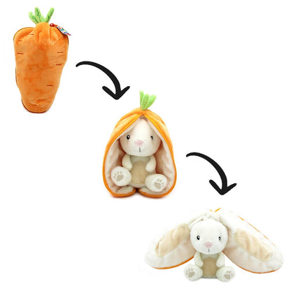 Peluche trasformabile Coniglio/Carota– Les Déglingos