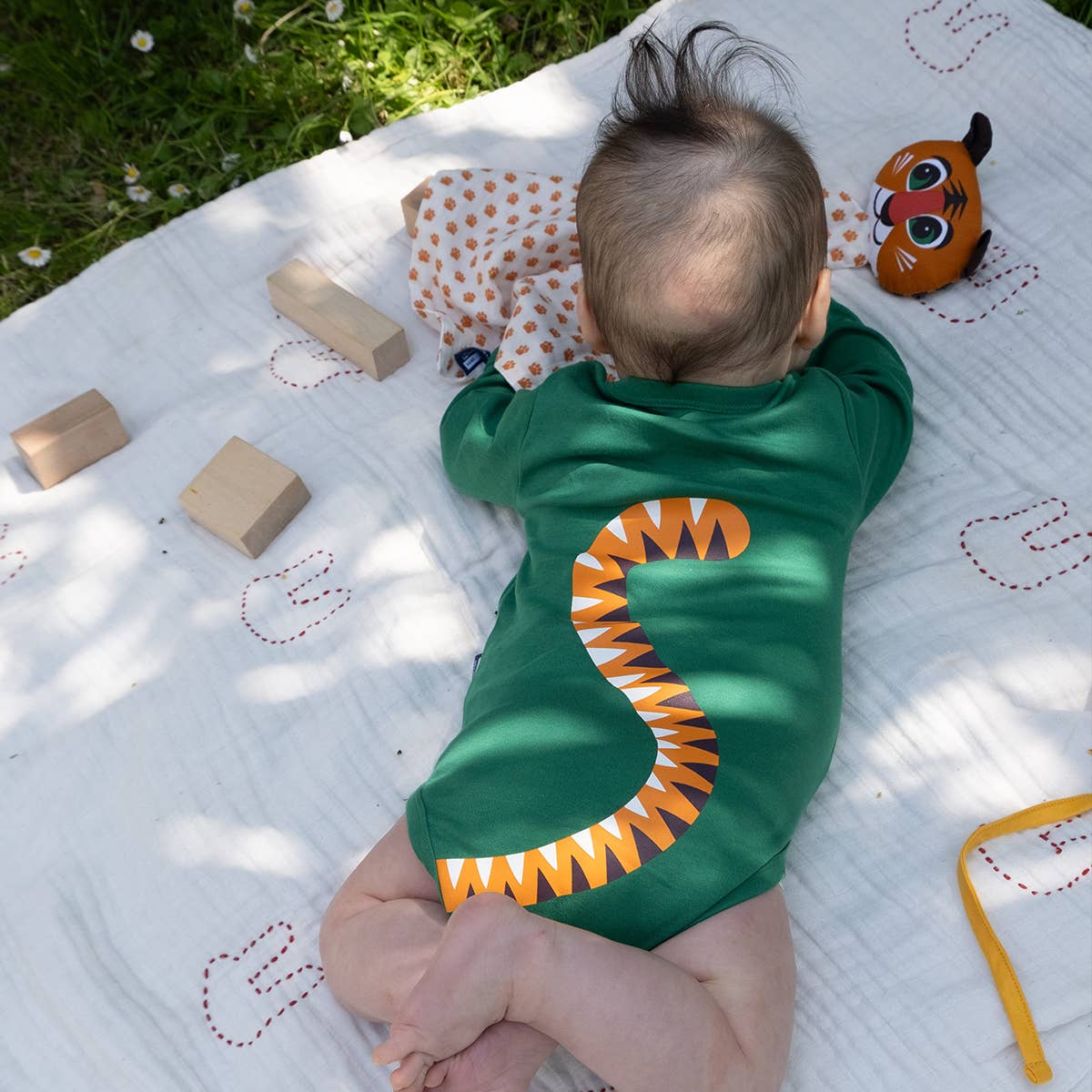 Set regalo neonato Tigre in cotone biologico – Coq en Pâte