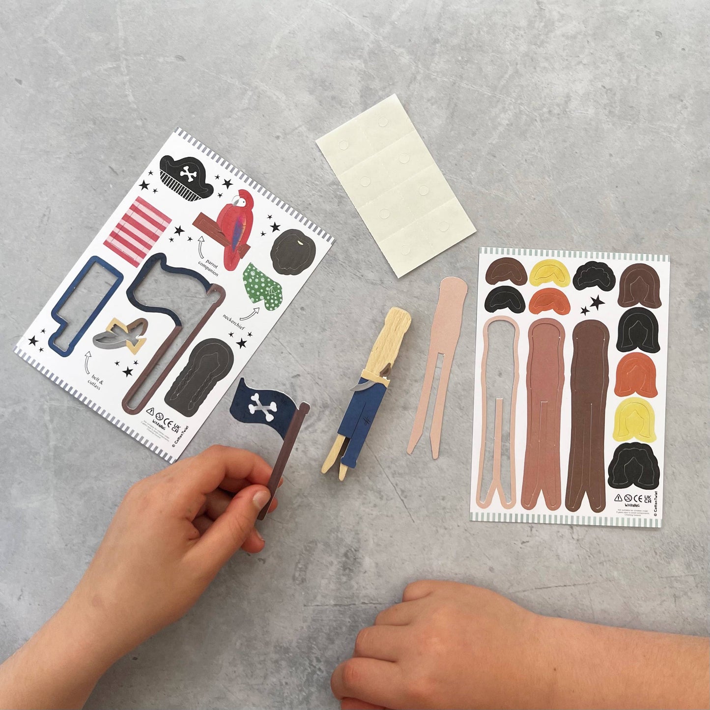 Kit creativo bambola Pirata- Cotton Twist