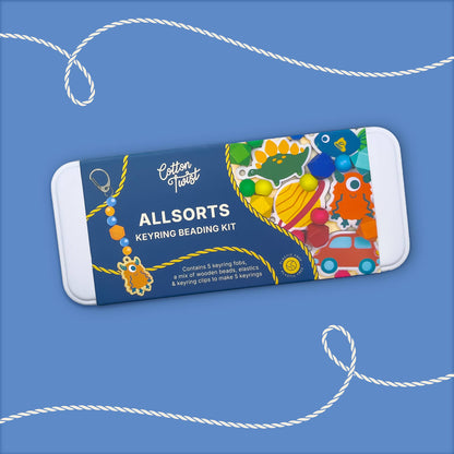 Kit creativo portachiavi in legno ALL SORTS– Cotton Twist