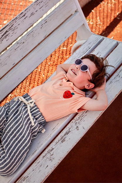 Pantaloni Mussola Blu a righe | MIELA KIDS