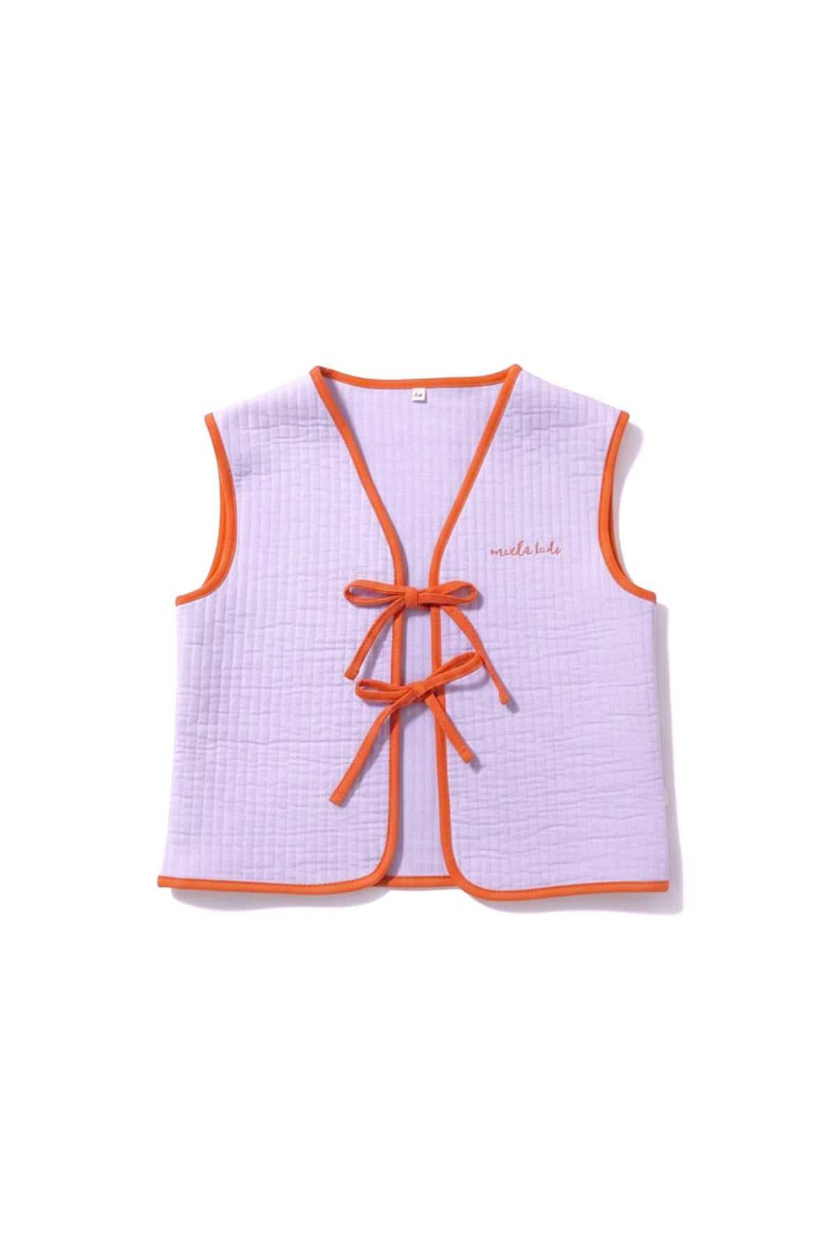 Gilet in cotone trapuntato leggero con fiocchi bici | MIELA KIDS