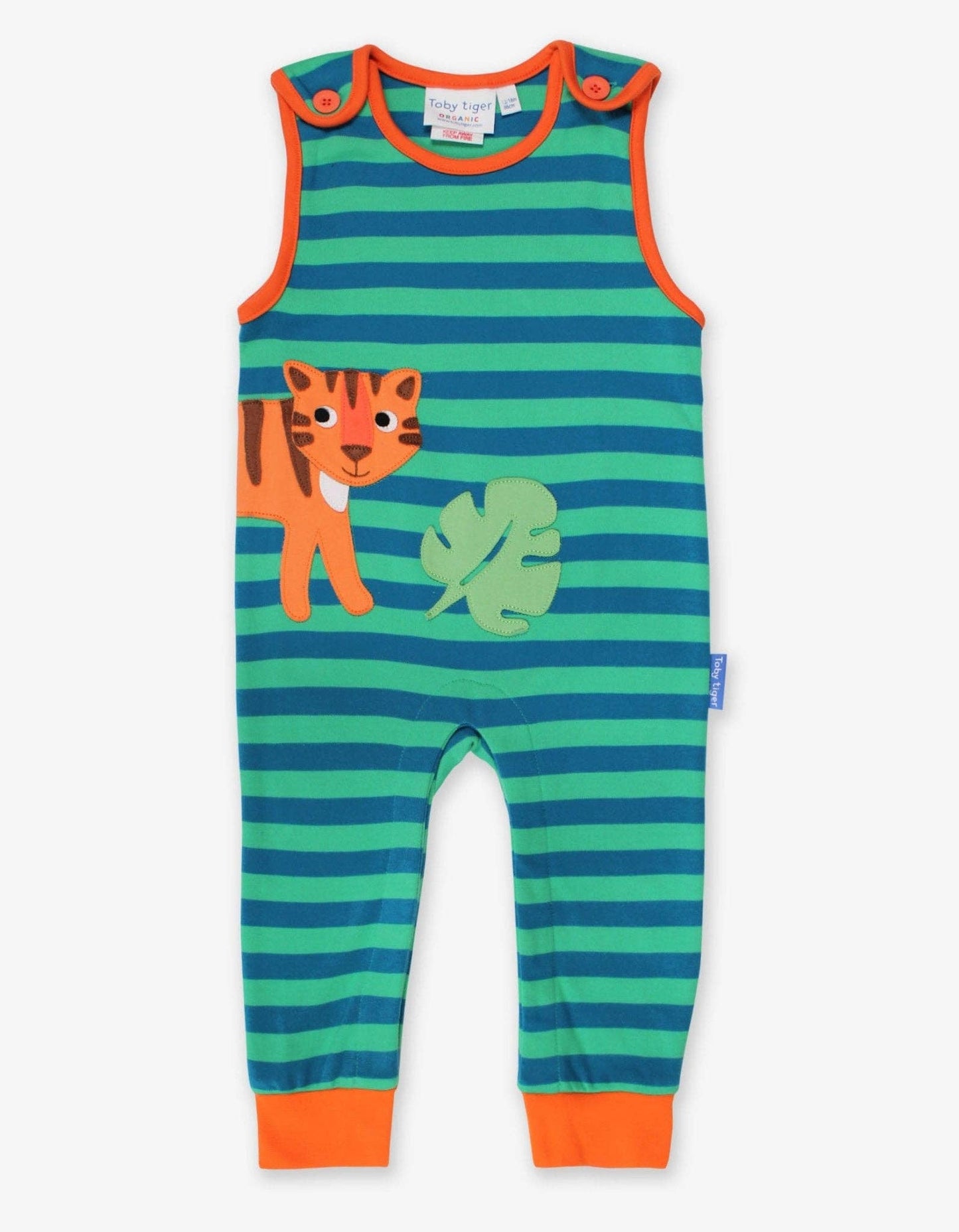 Tutina senza maniche Tigre in cotone biologico – Toby Tiger