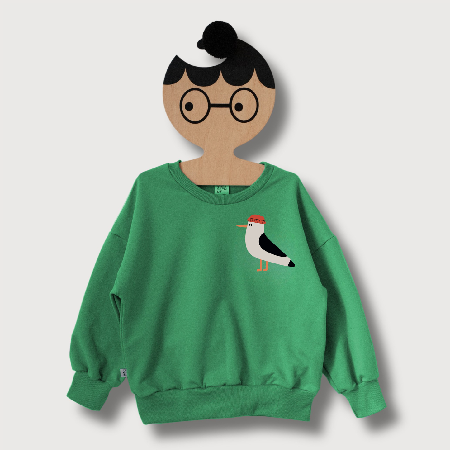 Felpa Gabbiano Verde | DONT GROW UP