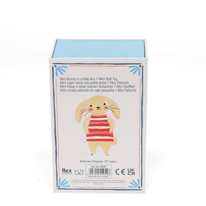 Mini coniglietto in una piccola scatola - peluche