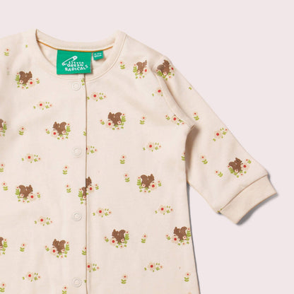 Tutina con piedini scoiattolo in cotone biologico – Little Green Radicals