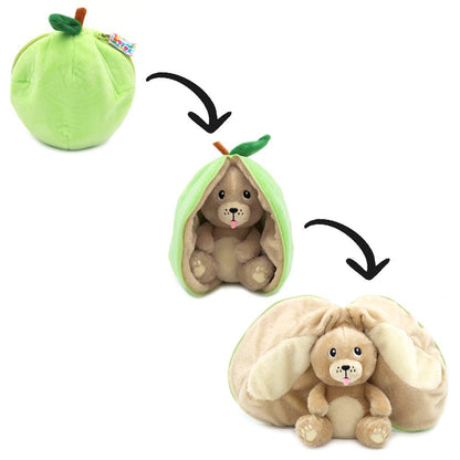 Peluche trasformabile Cane/Mela– Les Déglingos