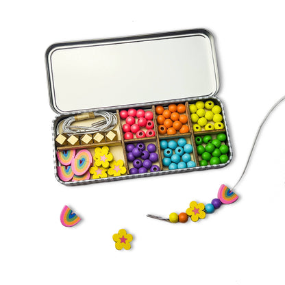 Kit creativo braccialetti in legno Rainbow  – Cotton Twist