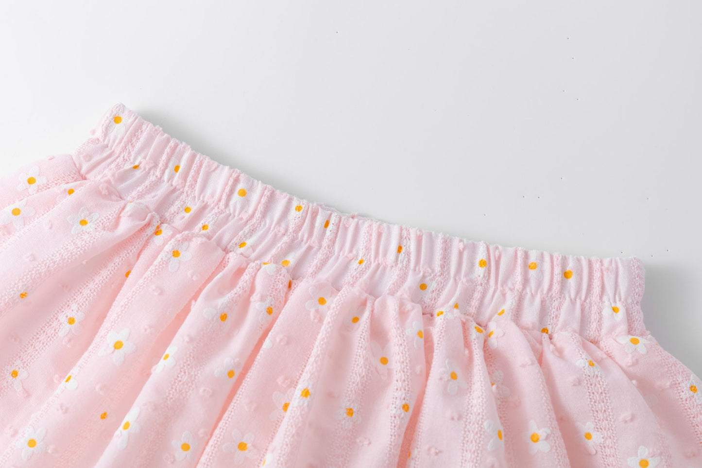 Gonna rosa con fiori bambina | NEWNESS
