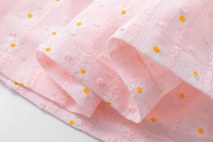 Gonna rosa con fiori bambina | NEWNESS