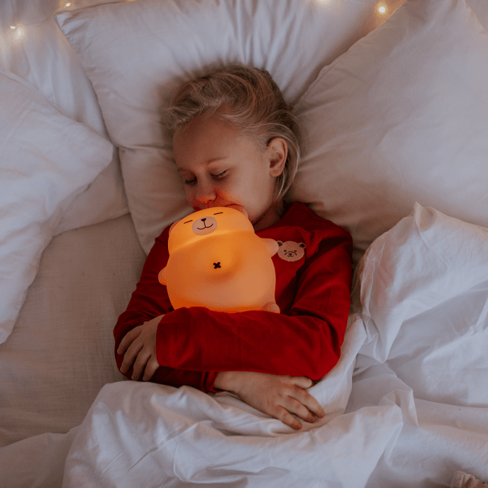 Lampada notte orsetto con funzione respirazione e suono ricaricabile | Mary’s