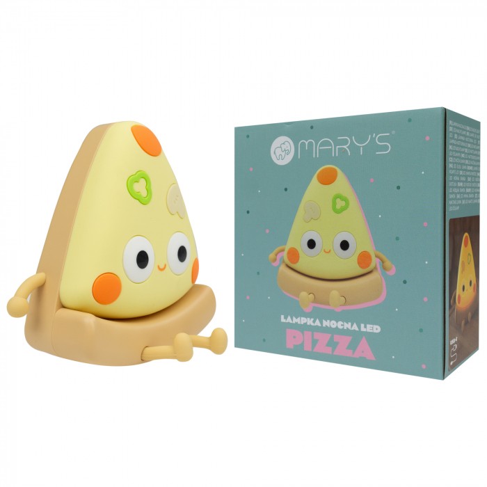 Lampada notte LED pizza ricaricabile | Mary’s