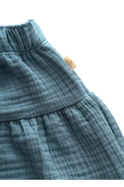 Gonna Mussola Blu Lunga | MIELA KIDS