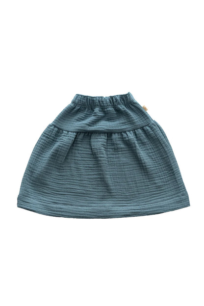 Gonna Mussola Blu Lunga | MIELA KIDS