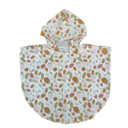 Accappatoio Poncho Mussola Fragola