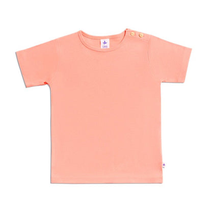 Maglietta a maniche corte Pesca | LEELA COTTON