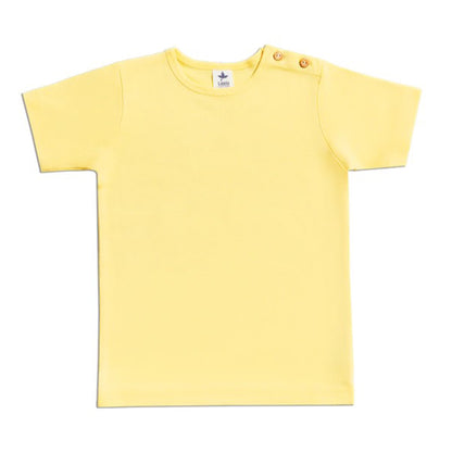 Maglietta a maniche corte Gialla Limone | LEELA COTTON
