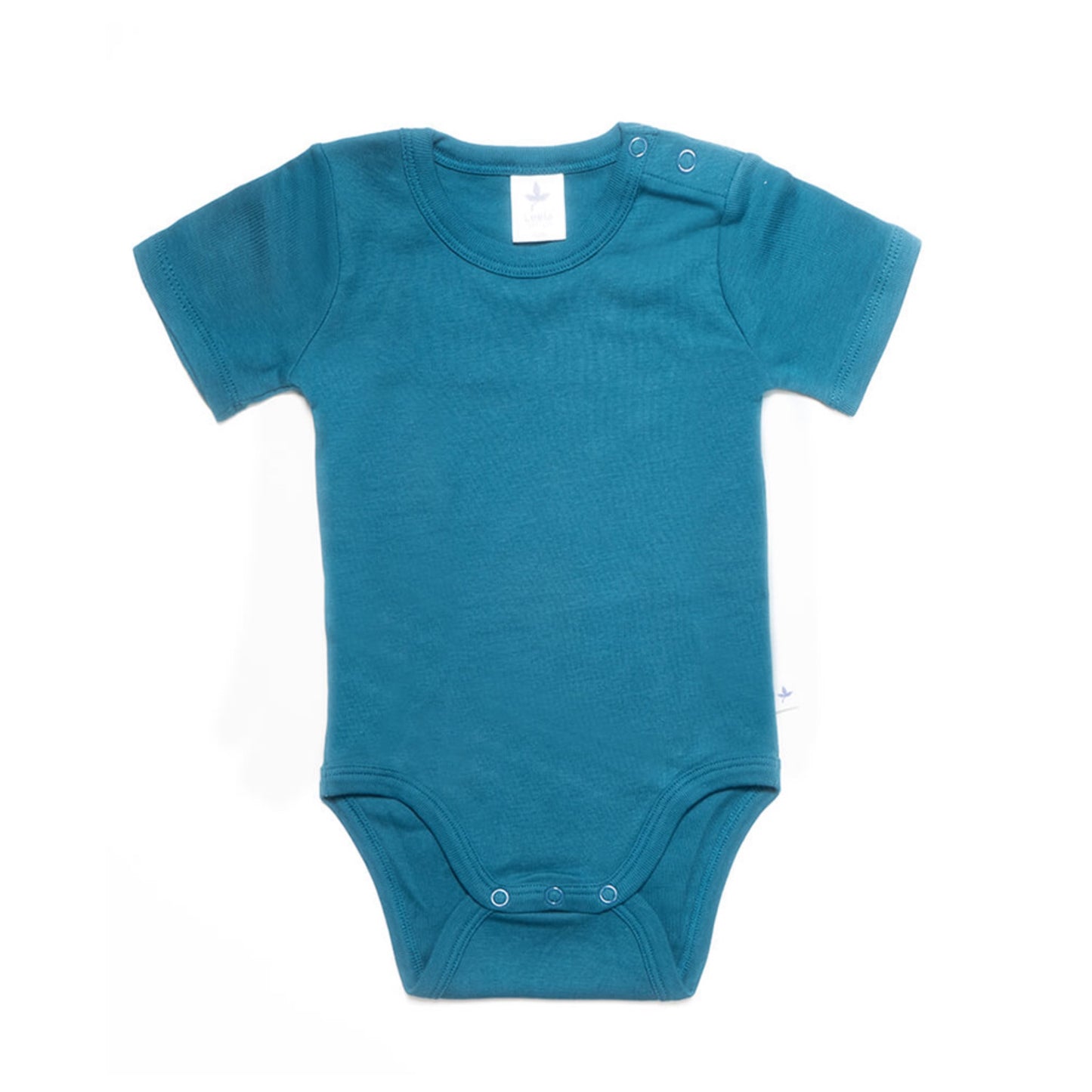 Body a maniche corte Cotone Organico Blu Mare