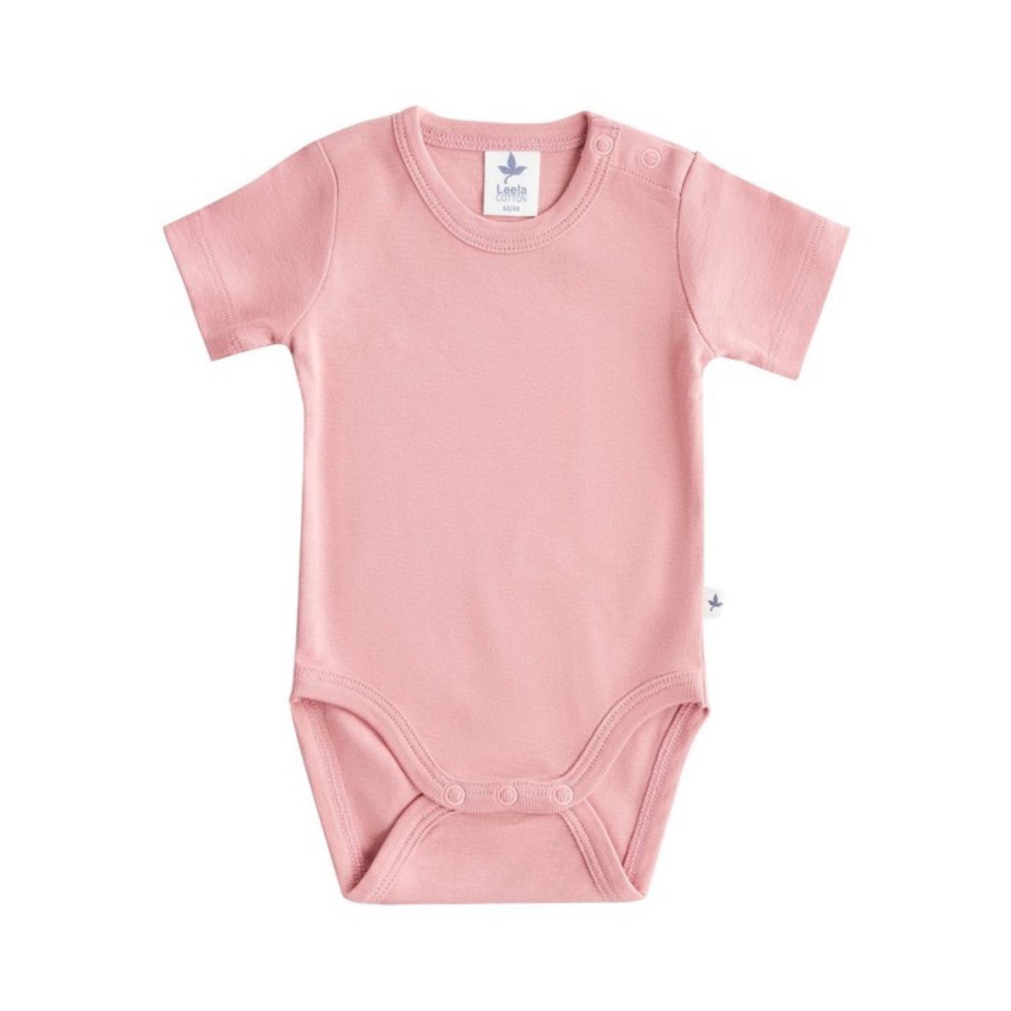 Body a maniche corte Cotone Organico Rosa