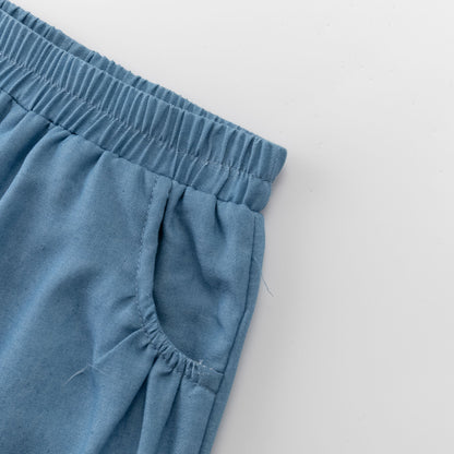 Shorts blu con tasche | NEWNESS