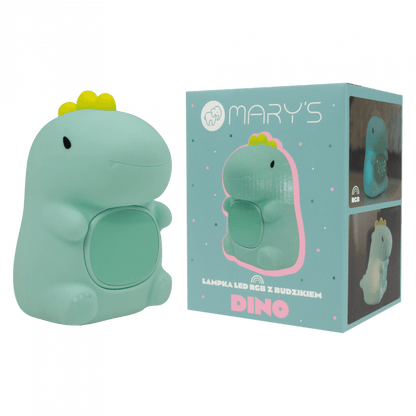 Lampada notte LED dino con sveglia ricaricabile | Mary’s