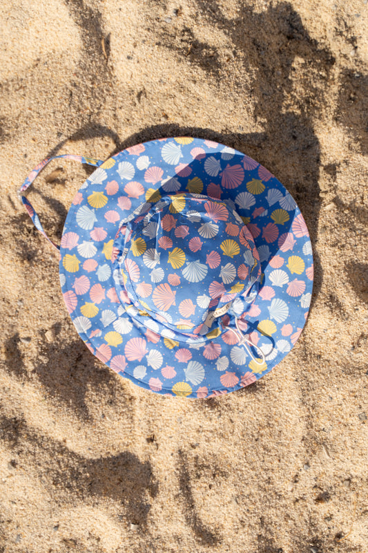 Cappellino da sole bambino con conchiglie UV50+ | MIELA KIDS