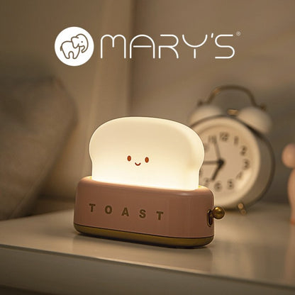 Lampada notte LED tostapane rosa ricaricabile | Mary’s