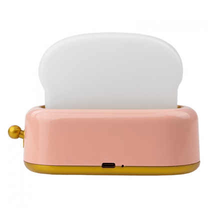 Lampada notte LED tostapane rosa ricaricabile | Mary’s
