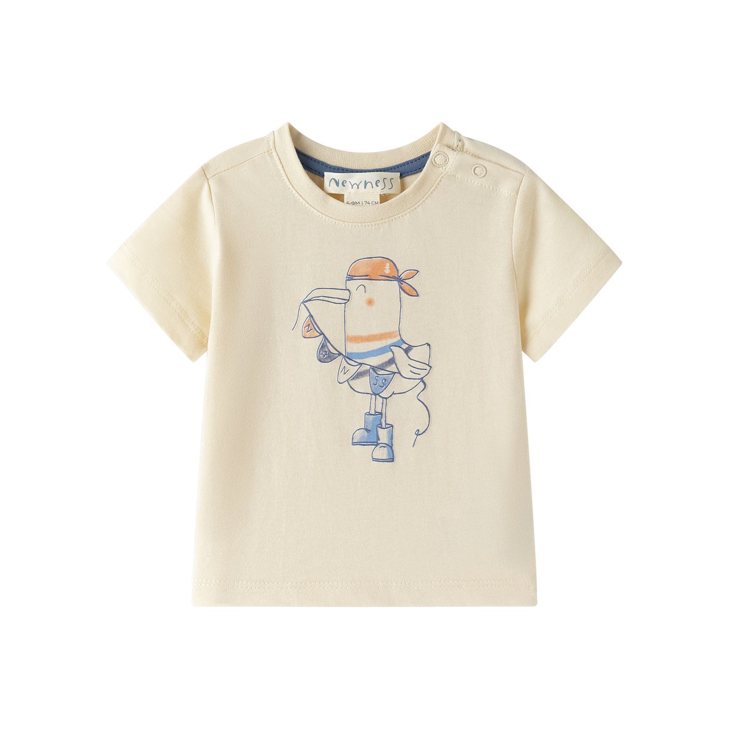 T-shirt bandierine crema baby I NEWNESS