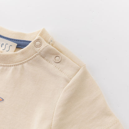 T-shirt bandierine crema baby I NEWNESS