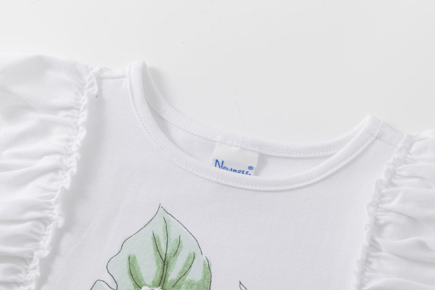T-shirt con volant bambina | NEWNESS