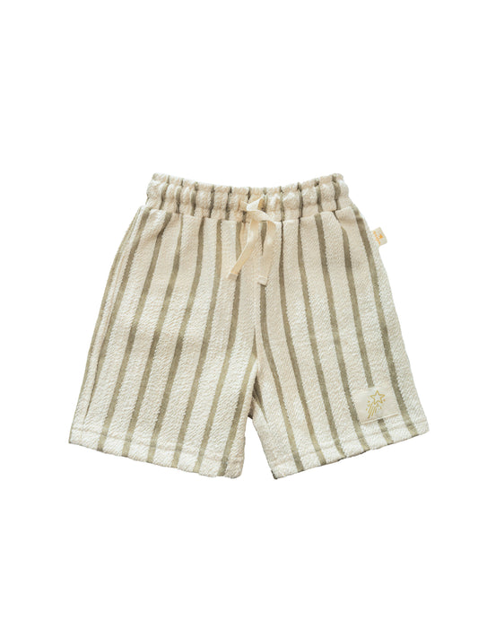 Pantaloncini a righe Verde