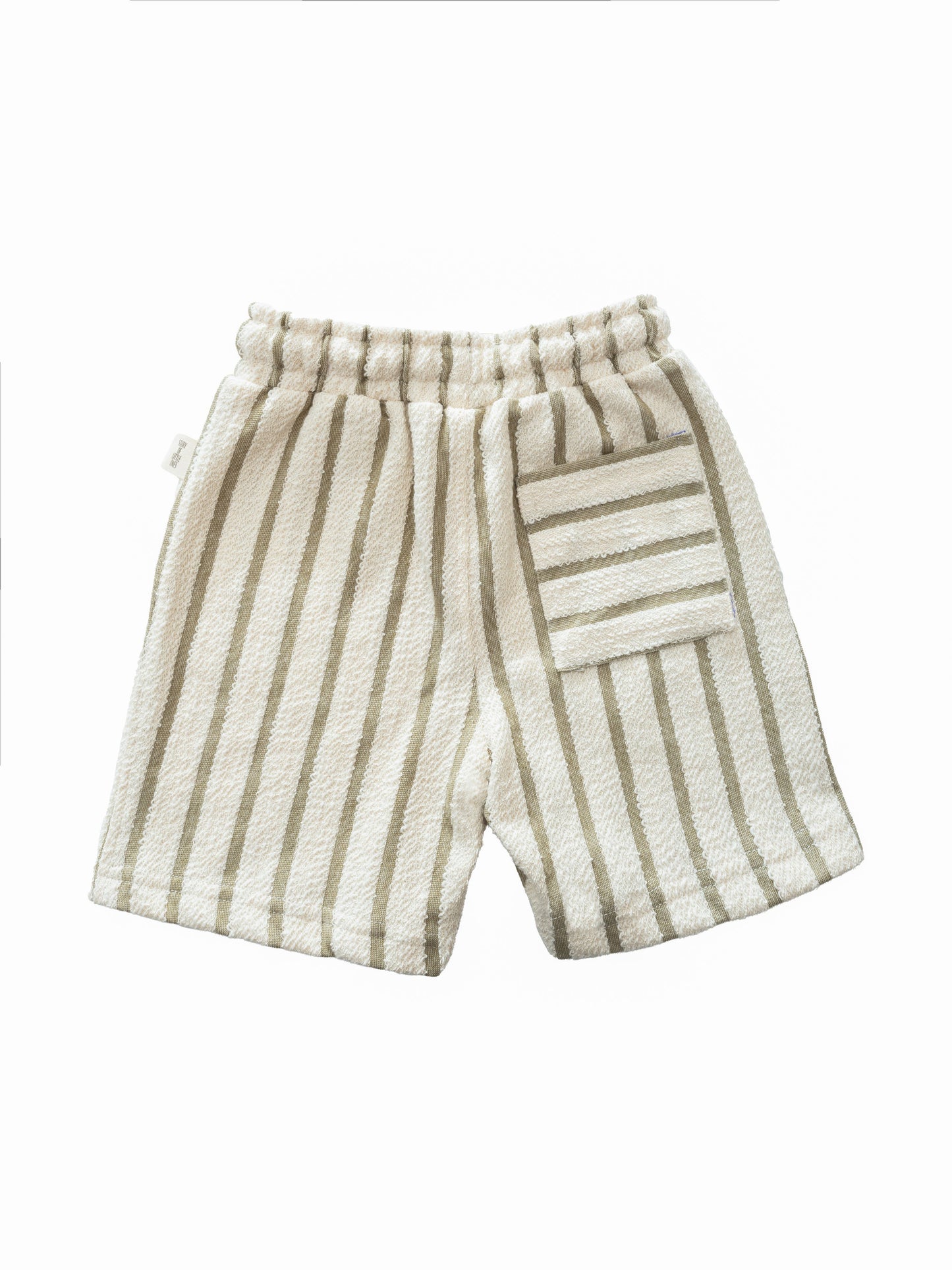 Pantaloncini a righe Verde
