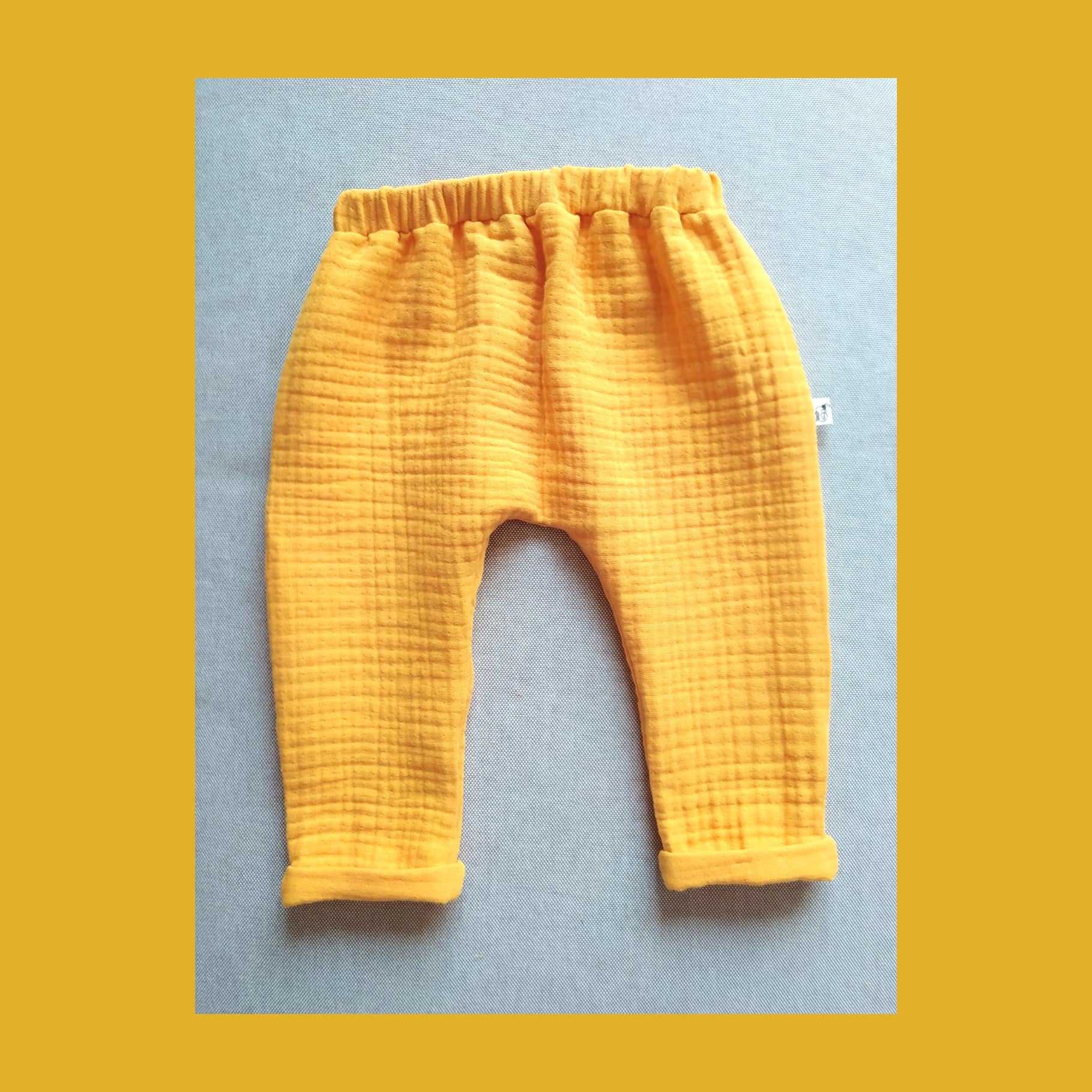 Pantaloni Gialli Mussola da 1 a 4 anni