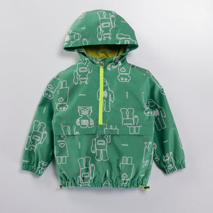 Impermeabile Robot Verde